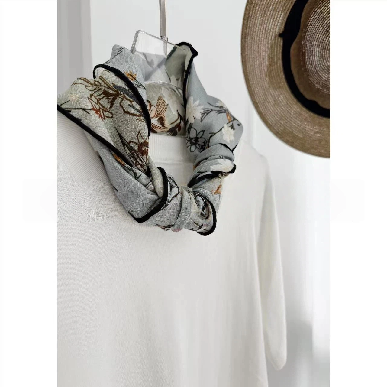 Women Vintage Floral 70% Wool - Vintage Fashion Japan ulasan dan harga