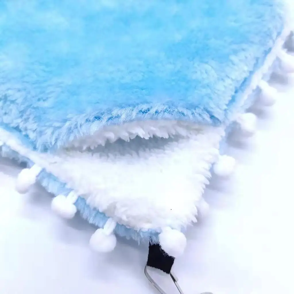 Cozy Plush Hammock for Small Animals Hamster Nest Bed Warm Mat Bedding for Cage Under Chair Use