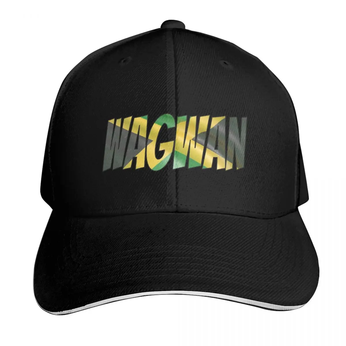 Jamaican Sayings - Wagwan, Jamaican Slang, Jamaica, Flag, Quotes Baseball Cap Men Women Casual Summer Sport Sun Cap