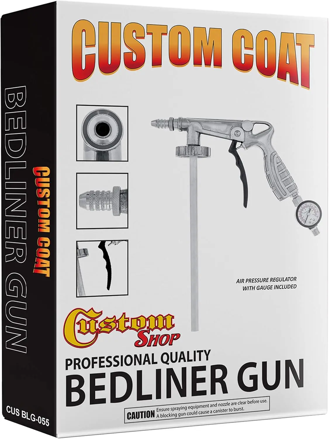 Truck Bed Liner 8 Quart Kit and Custom Coat Spray Gun with Regulator