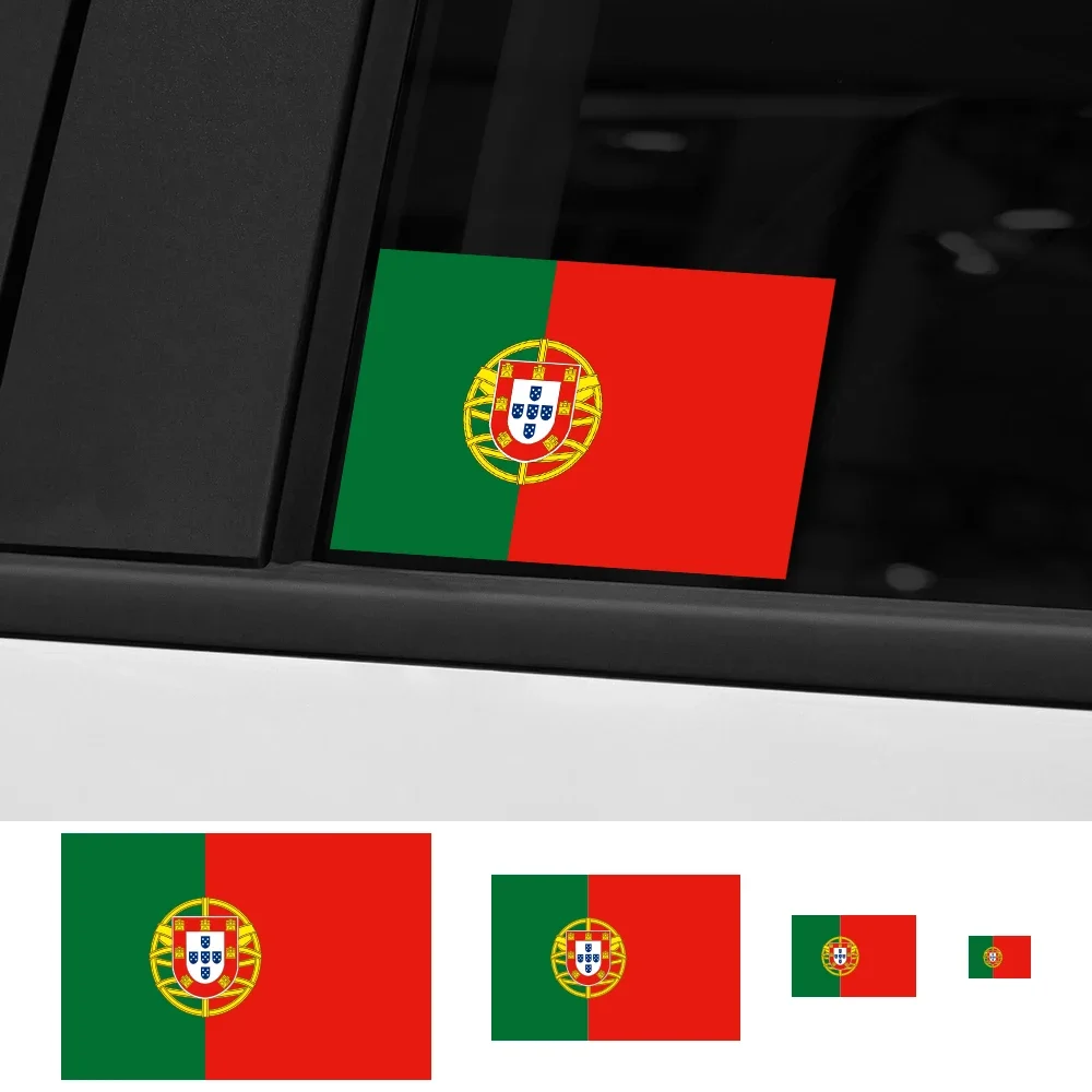 3 Stück Auto Aufkleber Flagge von Portugal Vinyl Aufkleber Motorrad Dekor Zubehör für Peugeot Renault Dacia Mercedes Benz BMW VW