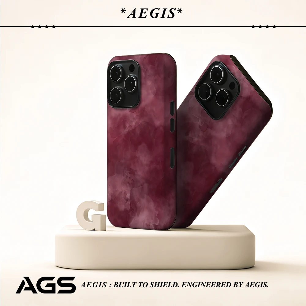 Handyhülle mit Aquarell-Nebel-Textur für magnetische Handyhülle für iPhone 17 16 15 14 13 Pro Max Plus, einzelne doppelschichtige robuste Hülle