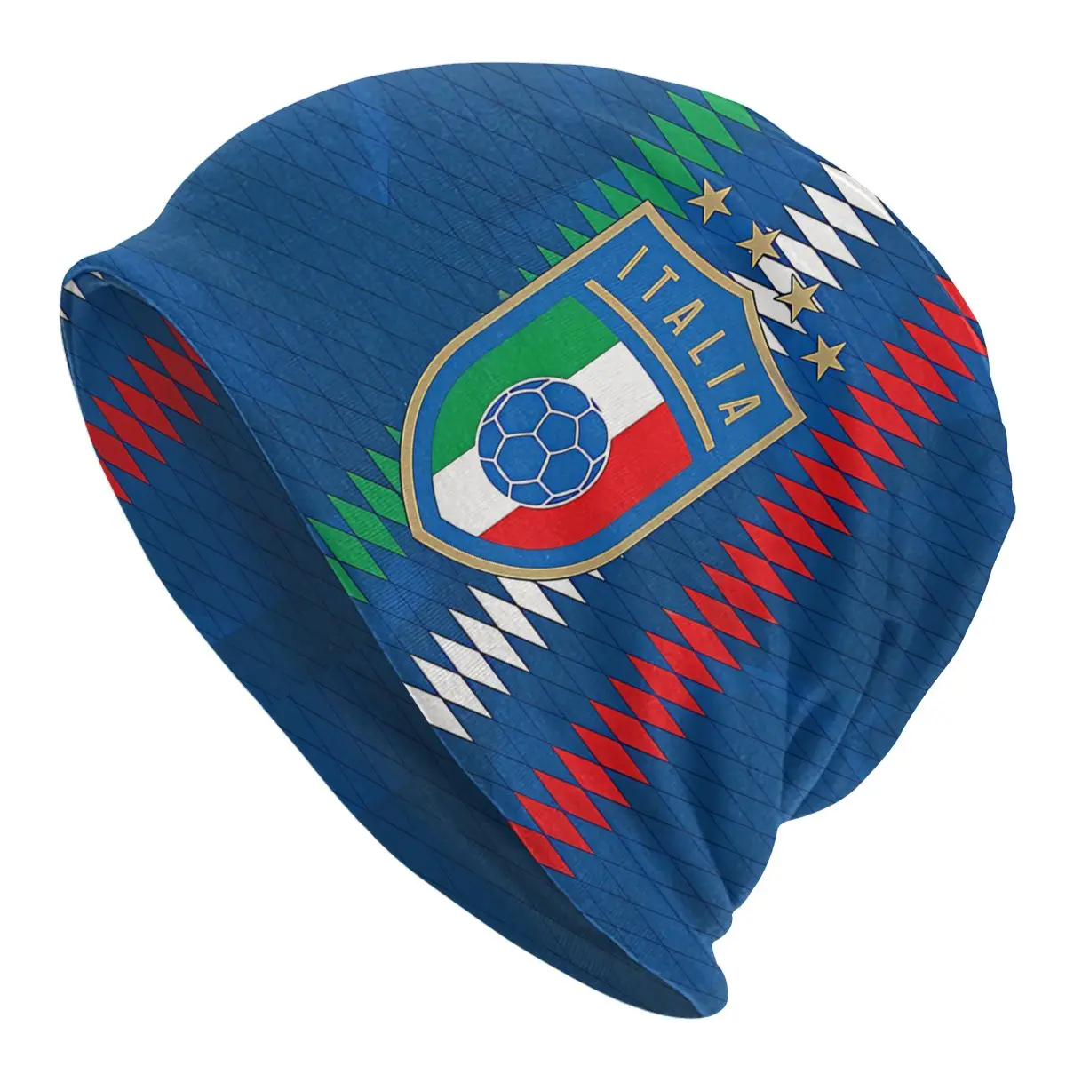 Italy Flag Autumn Female Thin Beanies Outdoor Unisex Skullies Bonnet Hats