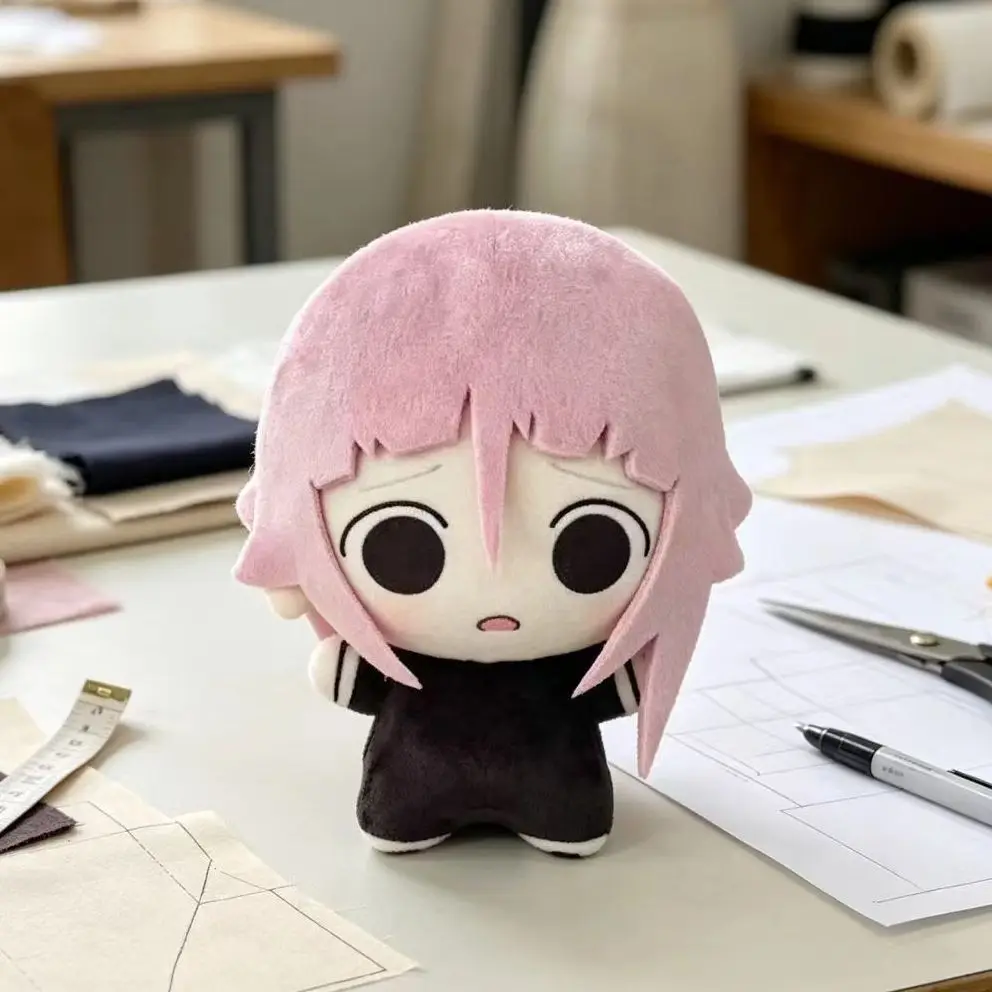 10cm SOUL EATER Crona Plush Doll Anime Crona Nunu Printed Body Stuffed Toy Backpack Pendant Keychain Fans Collectible XMAS Gift