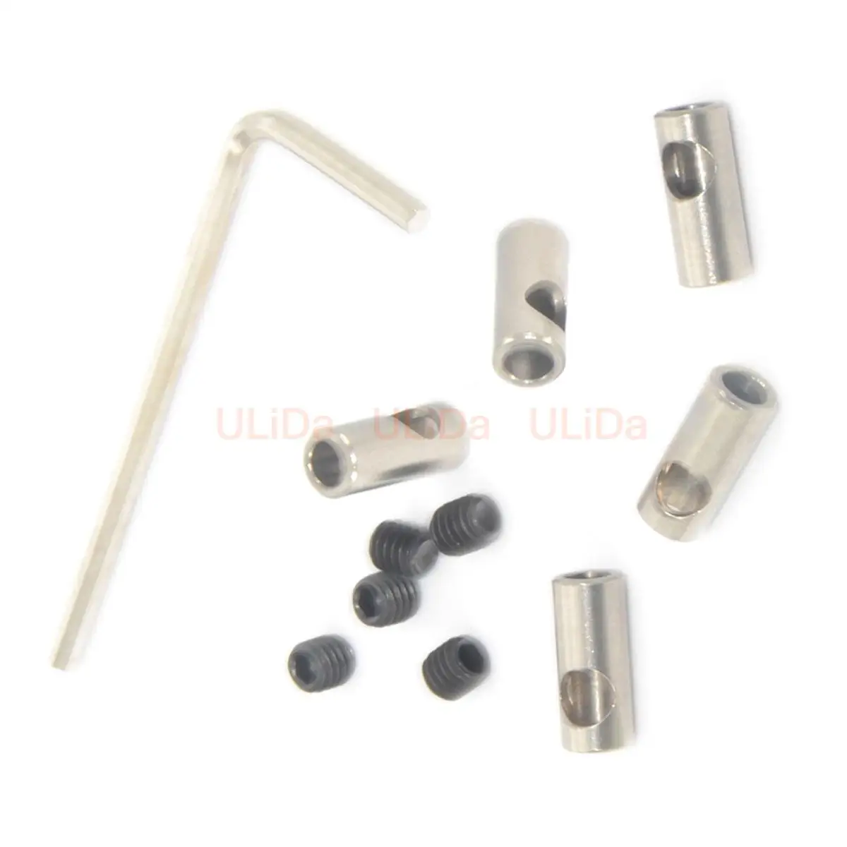 For RC Motor 3650 550 540 Pinion Gears Reducer Sleeve Adapter Shaft Axle Change-Over Sleeves L Allen Key Grub Screws Tool