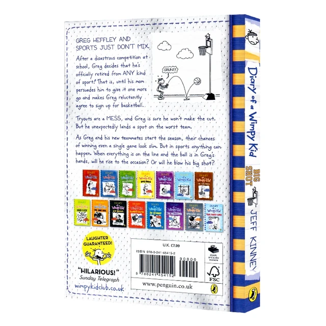 Diary of a Wimpy Kid 16 Big Shot , Children's books aged 9 10 11 12 English  books, Humor Comics & Graphic Stories 9780241454145 - AliExpress