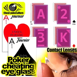 Poker cheat Fournier-Playing Cards Marked Deck for UV Reader Texas Magic Board Game Invisible Marks Anti Cheating eye glass