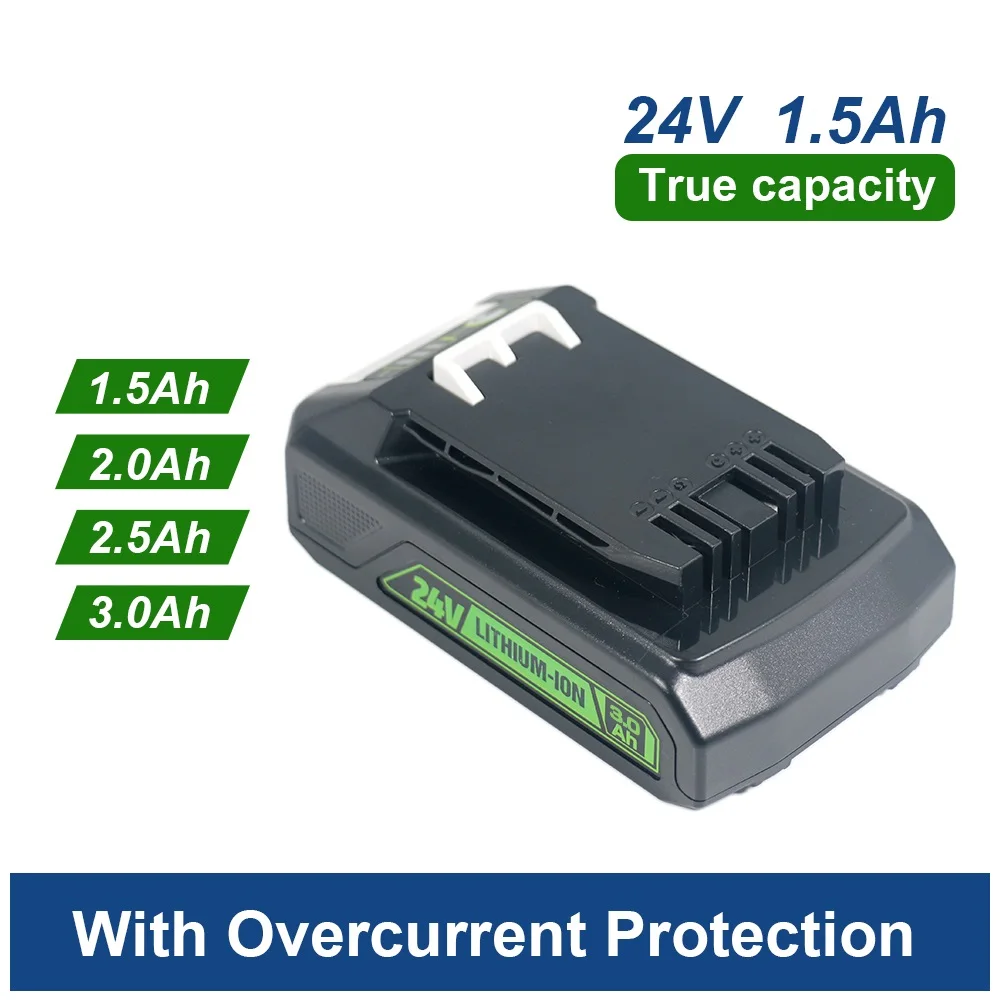 

Для Greenworks 24 В аккумулятор 3 Ач литий-ионный аккумулятор долговечный легкий аккумулятор для электроинструментов для проектов на строительной площадке 3 Ач