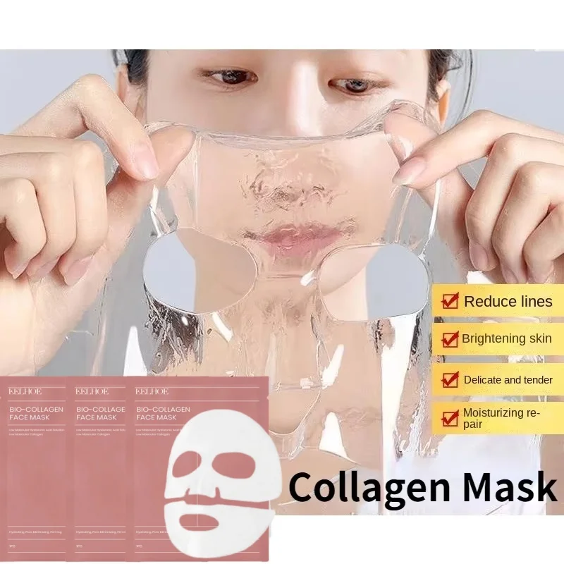 

1/3/5/10PCS Bio Collagen Face Mask Shrink Pores Deep Hydrating Overnight Mask Moisturizing Refreshing Brightening Face Skin Care