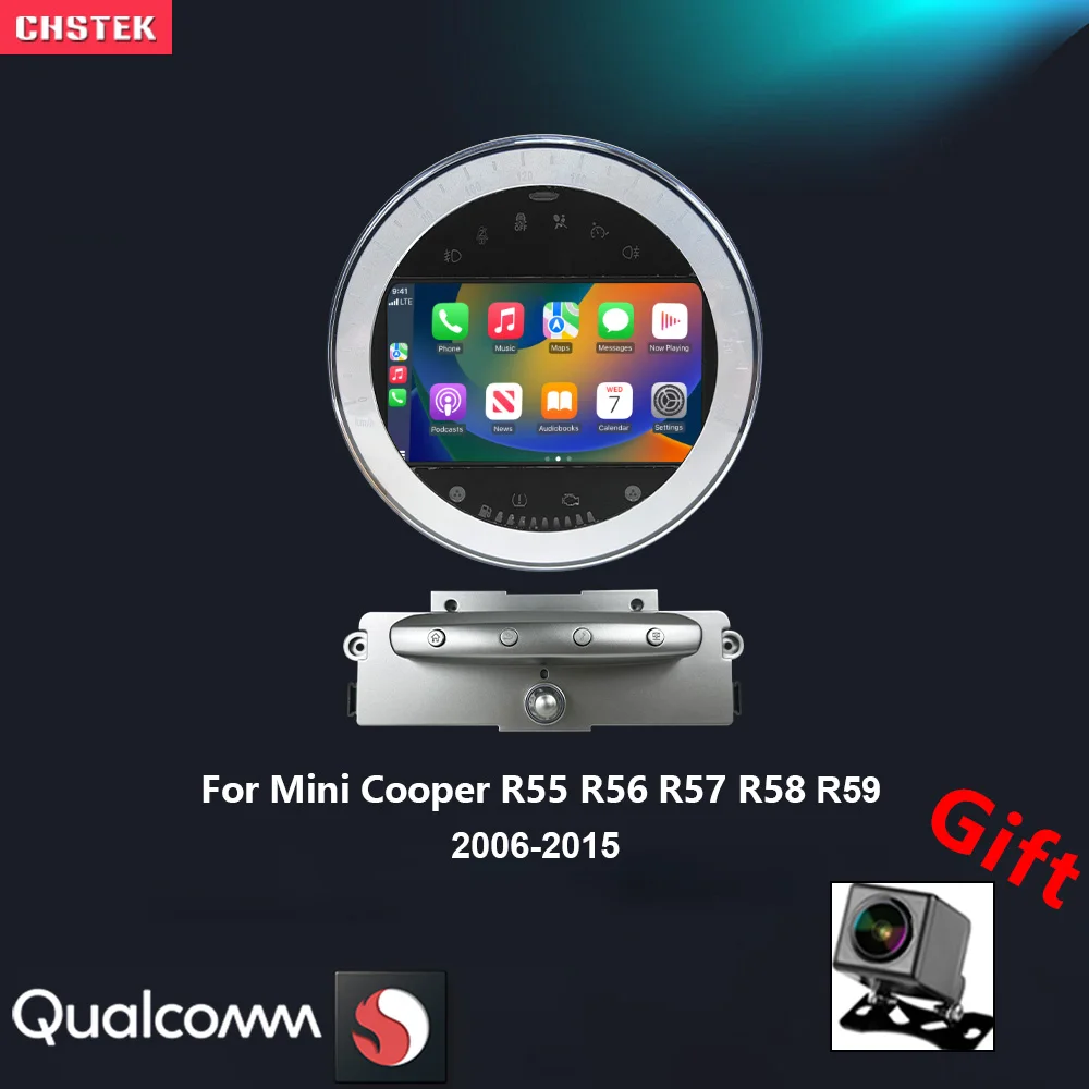 

CHSTEK Car Radio Android 13 Carplay For Bmw Mini Cooper R55 R56 R57 R58 S Coupe Clubman Clubvan Navigation Bluetooth WIFI 4G DSP