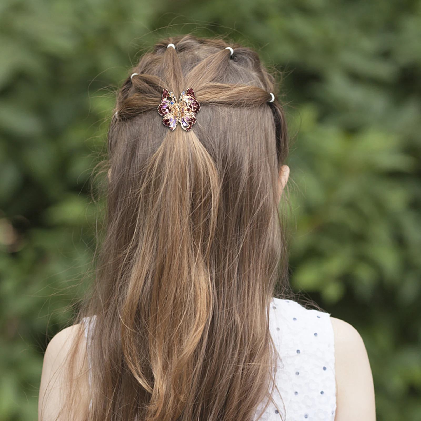 

5 шт., заколки для волос со стразами для девочек, металлические милые мини-маленькие женские заколки