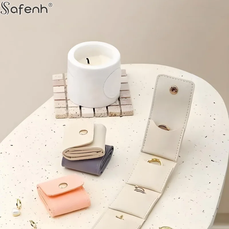 

4 Compartments Jewelry Storage Bag Portable Mini Jewelry Bag Earrings Necklace Ring Organizer Bag Travel Jewelry Storage Case