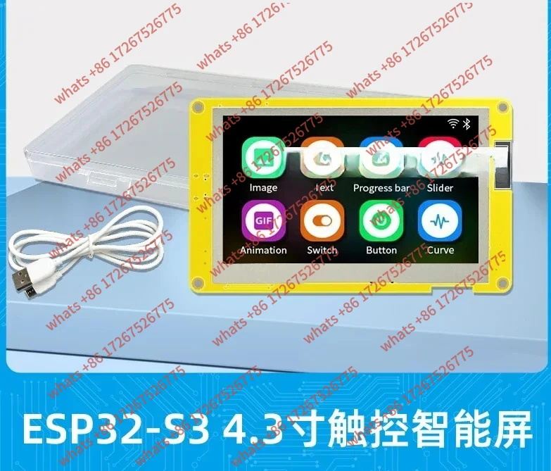 

Плата разработки ESP32 LVGL 4,3-дюймовый ЖК-дисплей с интеллектуальным дисплеем, модуль Wi-Fi Bluetooth 8M PSRAM 16M