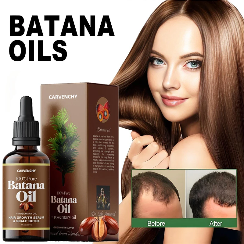 Hair Essential Oil Batana Rosemary Mint Scalp Hair Strengthening Oil Biotin Essential Oil Nourish Treatment Promote Hair Growth