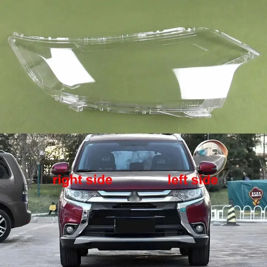 

For Mitsubishi Outlander 2016- 2019 Headlight Cover Lamp Shade Headlamp Shell Lampshade Transparent Mask Lens Plexiglass