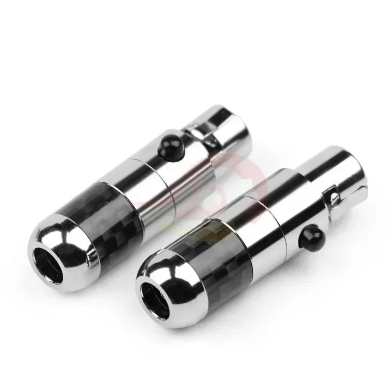 Mini XLR Connector 3P 4 Pole Jack Rhodium Plated Female Audio Plug Speaker Terminal For Abyss1266 Elite lcd2 lcd5 DT1770