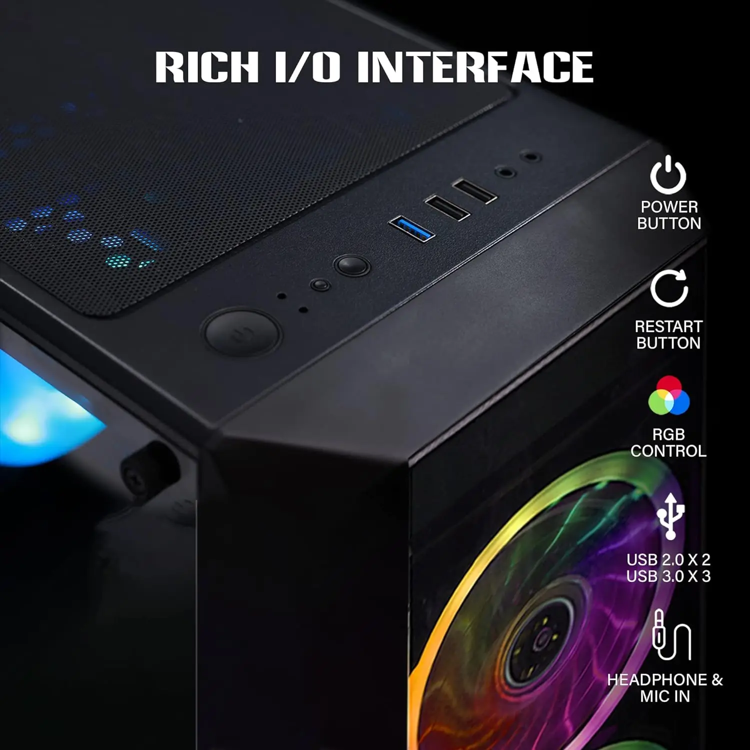 Wholesale Hot Sale Desktop Gaming PC Computer for Gamer Set I7  Processor GTX 1660S DDR4 16G RAM 1TB SSD RGB Fans   Wi10 Pro