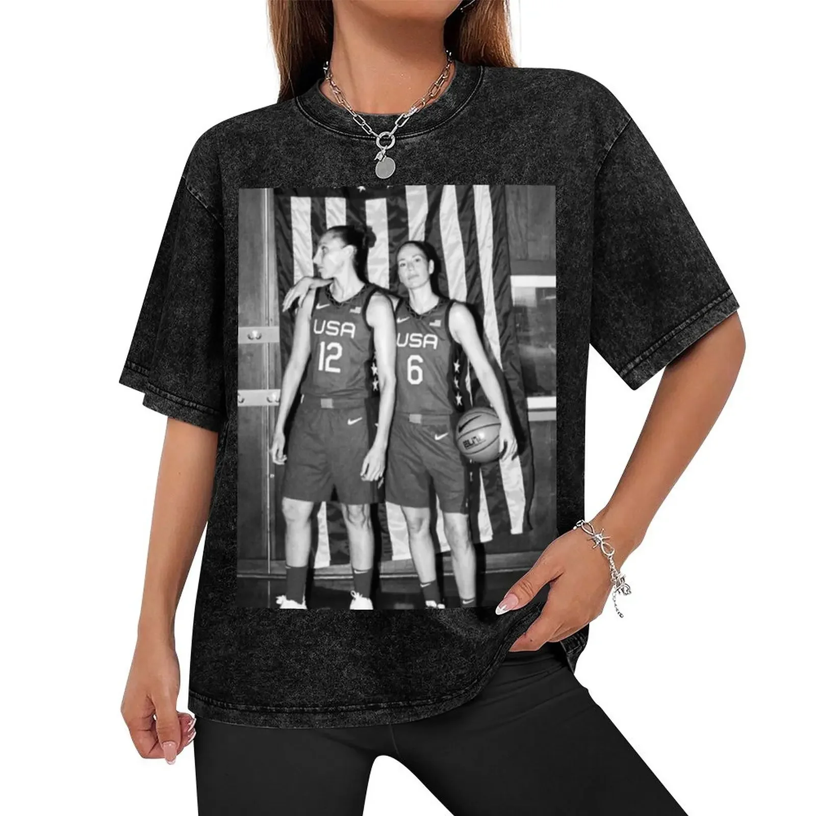 Sue Bird / Diana Taurasi T-Shirt tees customs design your own anime stuff workout shirts for men