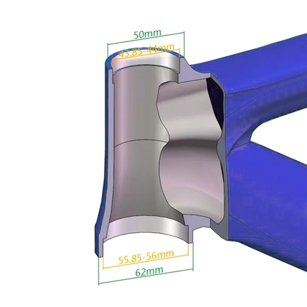 

1 1/8"-1 1/2" 45 Degree Tapered Tube Fork Threadless 4456ST Bicycle Headset ZS44 ZS56 Bike Headset Sealed Bearing