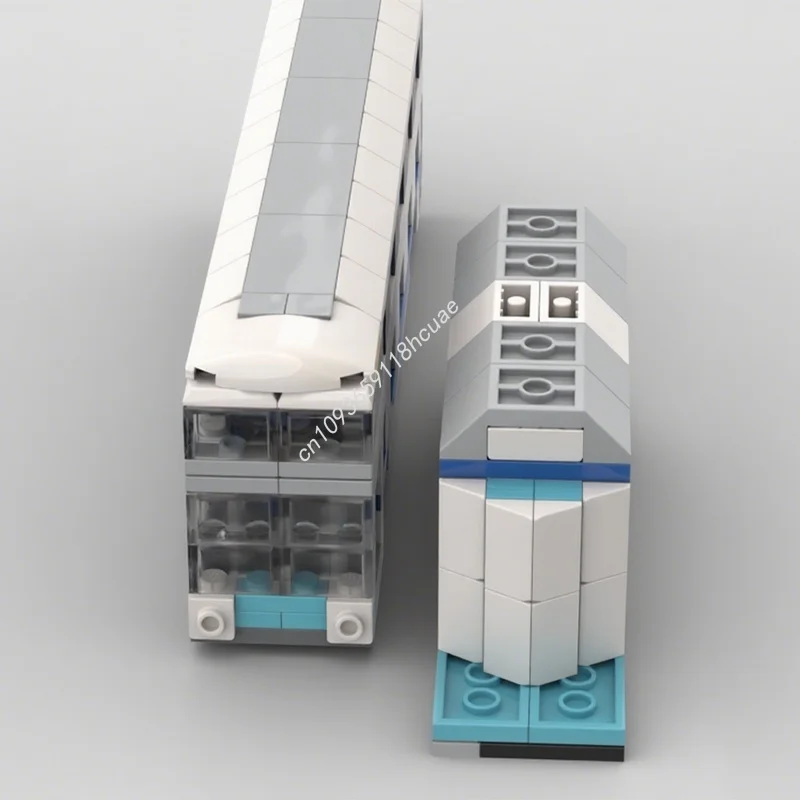 240pcs MOC Alt Build Double Decker Bus Stop Model Building Blocks Architecture DIY Christmas Gifts Idea Toy Education Birthday