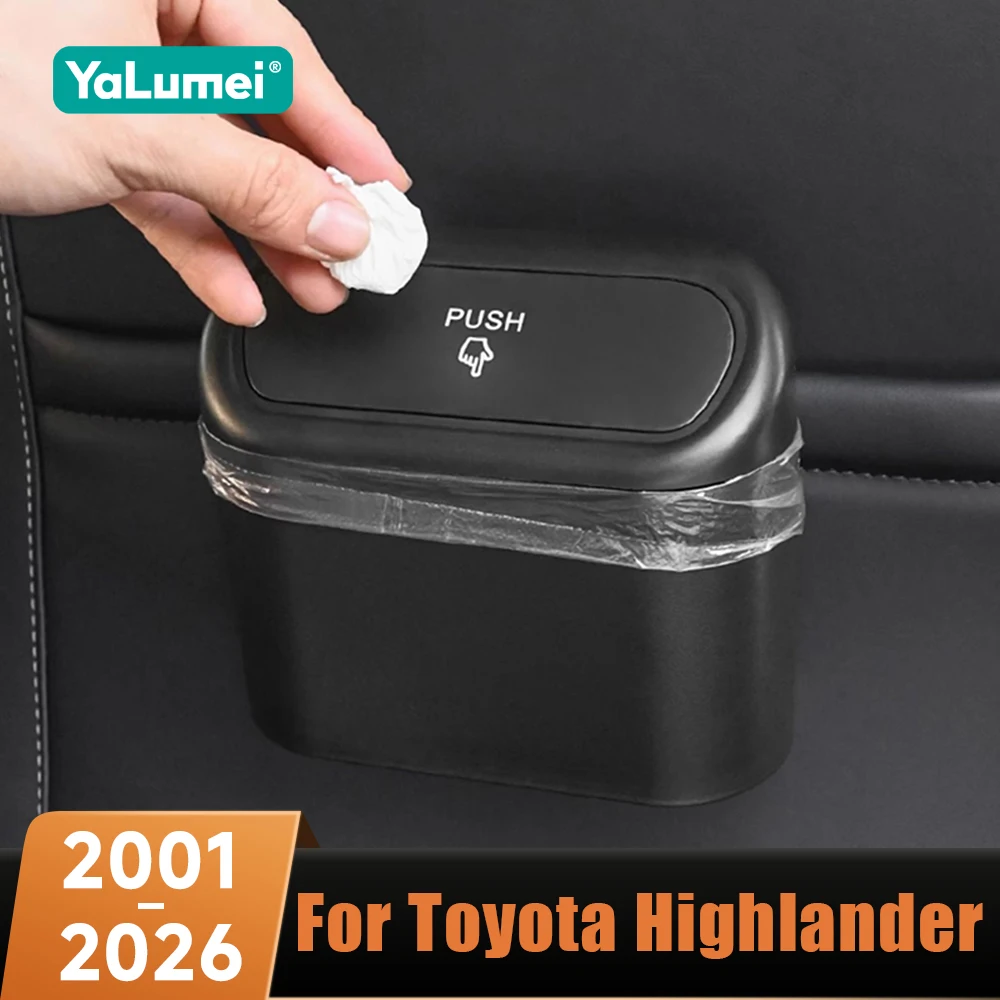 Auto-Mülleimer mit Deckel für Toyota Highlander XU30 XU40 XU50 XU70 Kluger 2001–2020 2021 2022 2023 2024 2025 2026