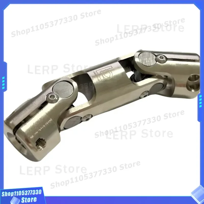 Double U Type Universal Joint Steering Coupling With Needle Roller Bearing For Off Road Vehicle CNC Machined Clamped Design