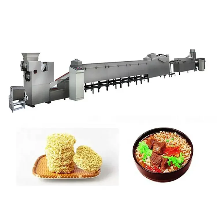 FOODLINE Commercial Instant Noodle Production Line Continuous Noodle Forming Drying Machine For Snack Production Plant