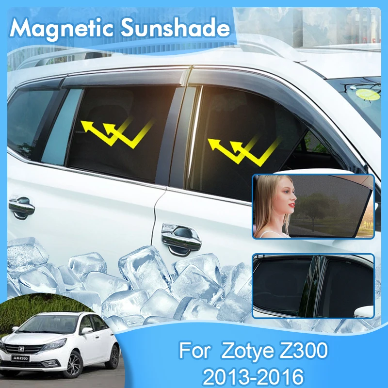 

Magnetic Sunshade For Zotye Z300 Z360 2013 2014 2015 2016 UV Protection Privacy Curtain Avoid Light Visor Accessories Auto Parts