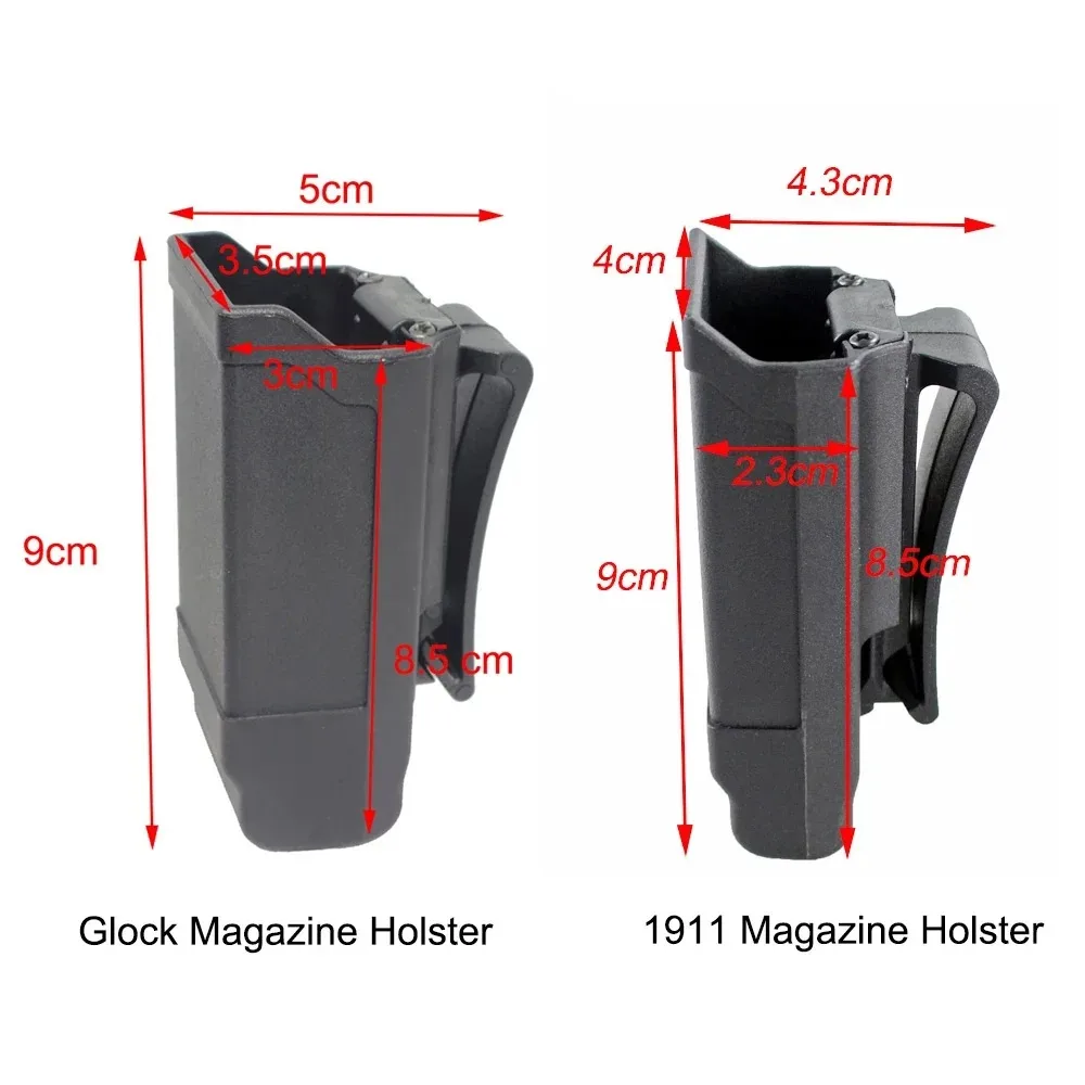 Magazine Pouch Single Magazine Pistol Holster for Glock or Colt 1911 9mm Ammo Pouch Outdoor Gear Magazine Clip for Glock USP