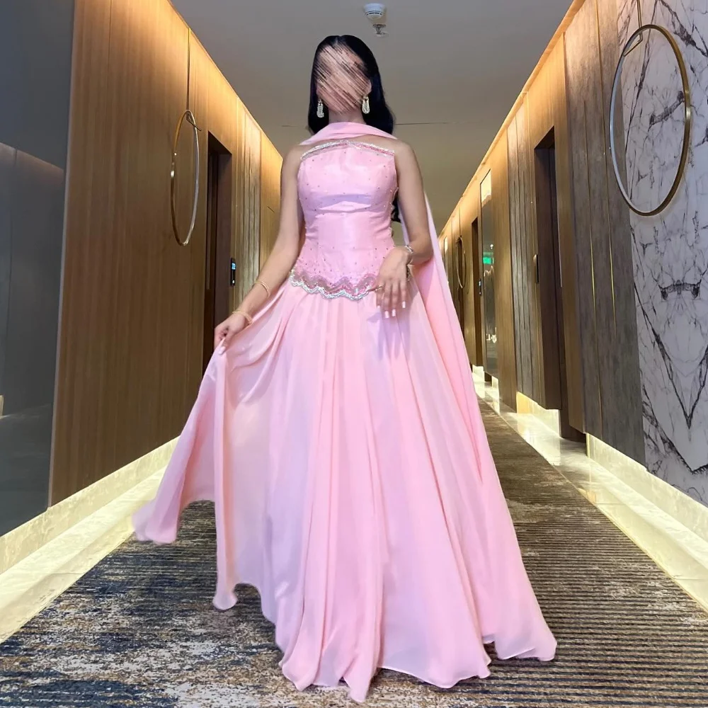 

Customized Intricate Sparkle Beading Sequined A-line Strapless Long Dresses Bespoke Occasion Dresses High Quality Chinese Style