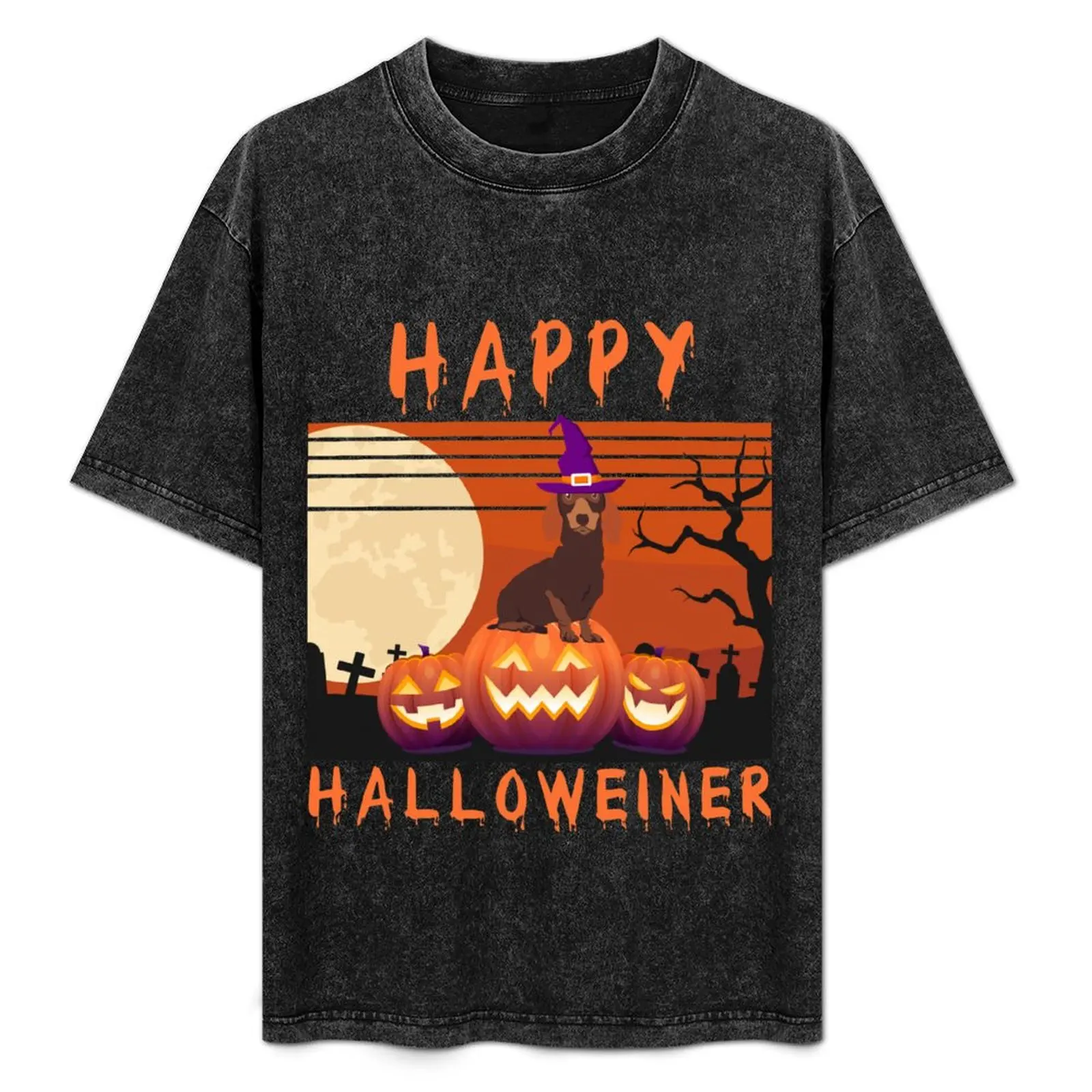 

Happy Halloween Halloweiner Daschund Dog Lovers - Funny Weiner Dog Owner Gift T-Shirt man t shirts cotton T-Shirt