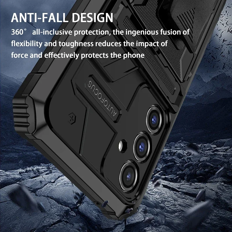Armor Case For Samsung Galaxy A15 5G A25 A35 A55 A05 A05S A14 A24 A34 A54 A13 A33 Cover Belt Clip Holster Kickstand Coque Funda