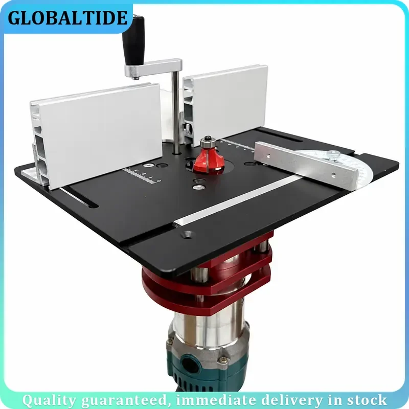 Aluminum Router Table Insert Plate Lift Kit for 65mm Motor Woodworking Workbench Trimmer Engraving Machine Tool Accessory