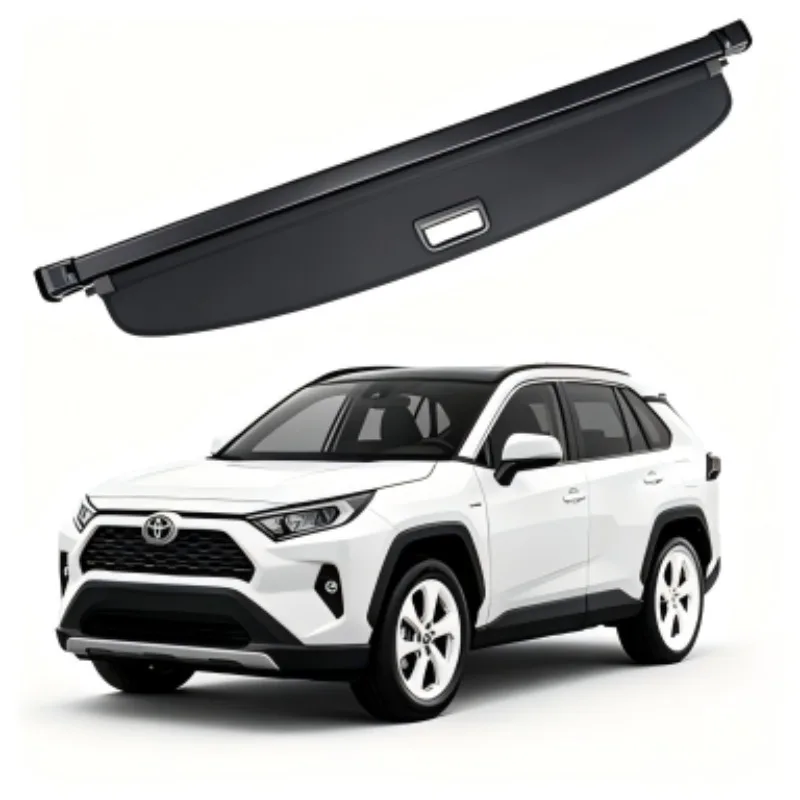 

Cargo Cover Trunk Privacy Shade Rear Security Partition Anti-Theft Shield Retractable Organizer for Toyota RAV4 2026+