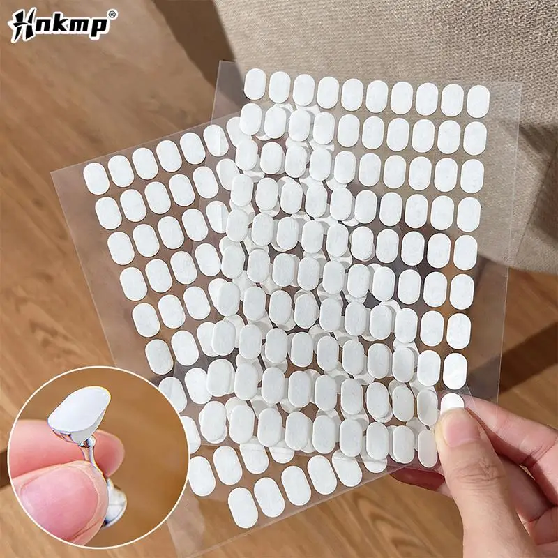 

200pcs Nail Adhesive Sticker Nail Stand Double Sided Tape for False Nails Display Stand Nail Tips Show Stand Holder Tools