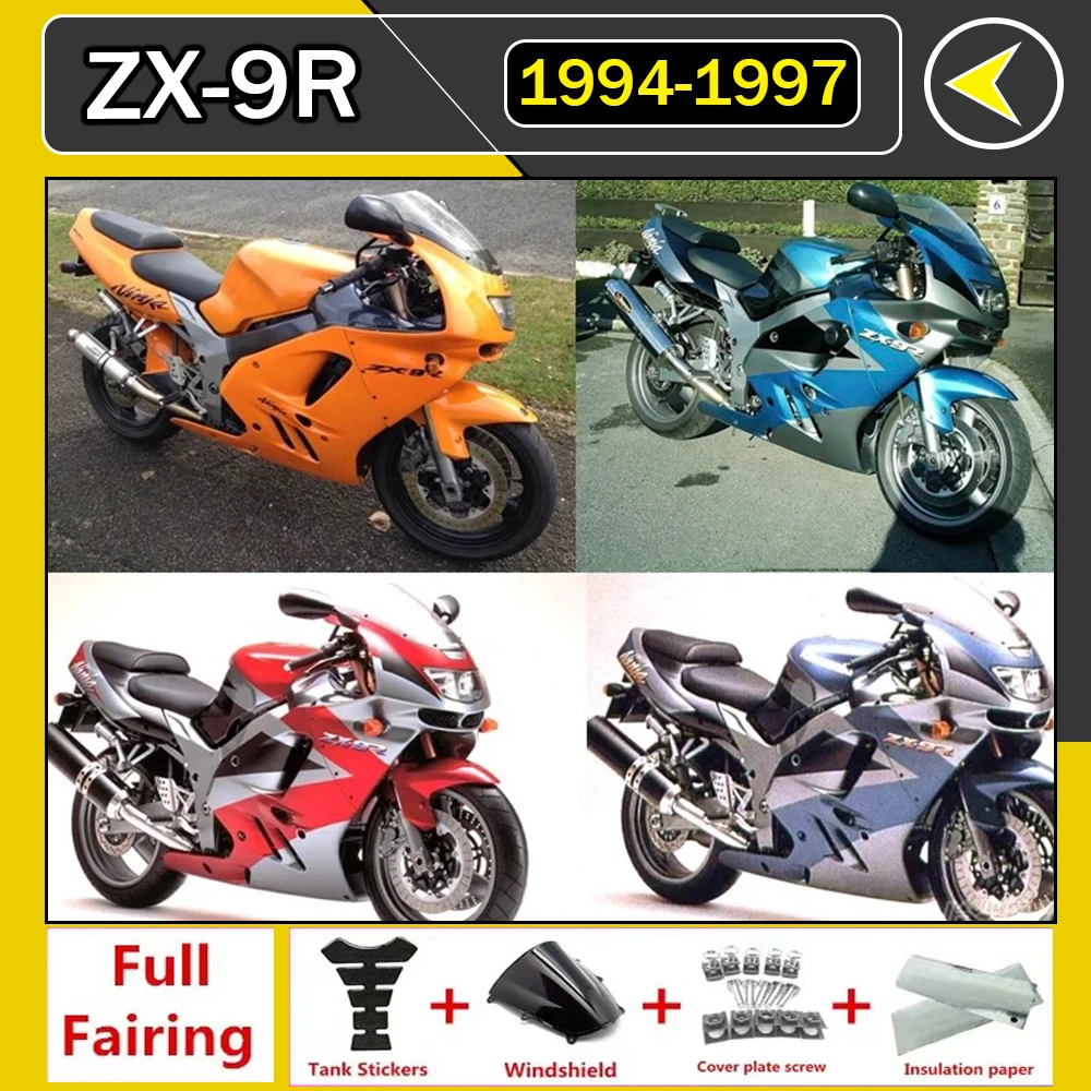 

Fairing Kit for KAWASAKI ZX 9R 1994 1995 1996 1997 Aftermarket Motorcycle ABS Plastic Injection Fairings ZX9R 94 95 96 97