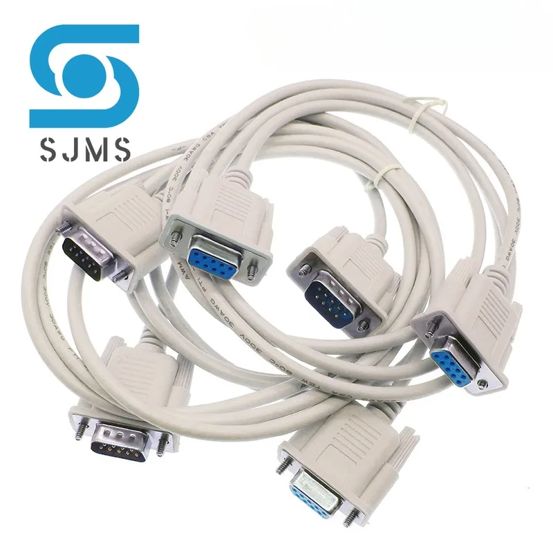 1PCS DB9 Serial cable 9Pin RS232 Male/Female PC converter Expansion cable Connectors D-SUB 9Pin conversion cable 1.5M extension