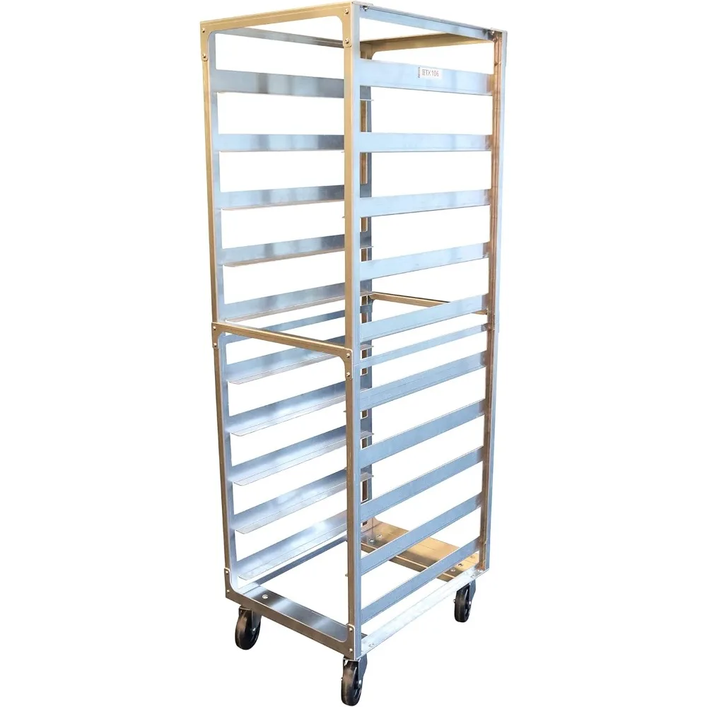 

Коммерческие алюминиевые стойки для булочек с 10 кастрюлями и интервалом 6 дюймов, сверхмощная скоростная стойка для пекарни, ресторана и общественного питания, 10 уровней