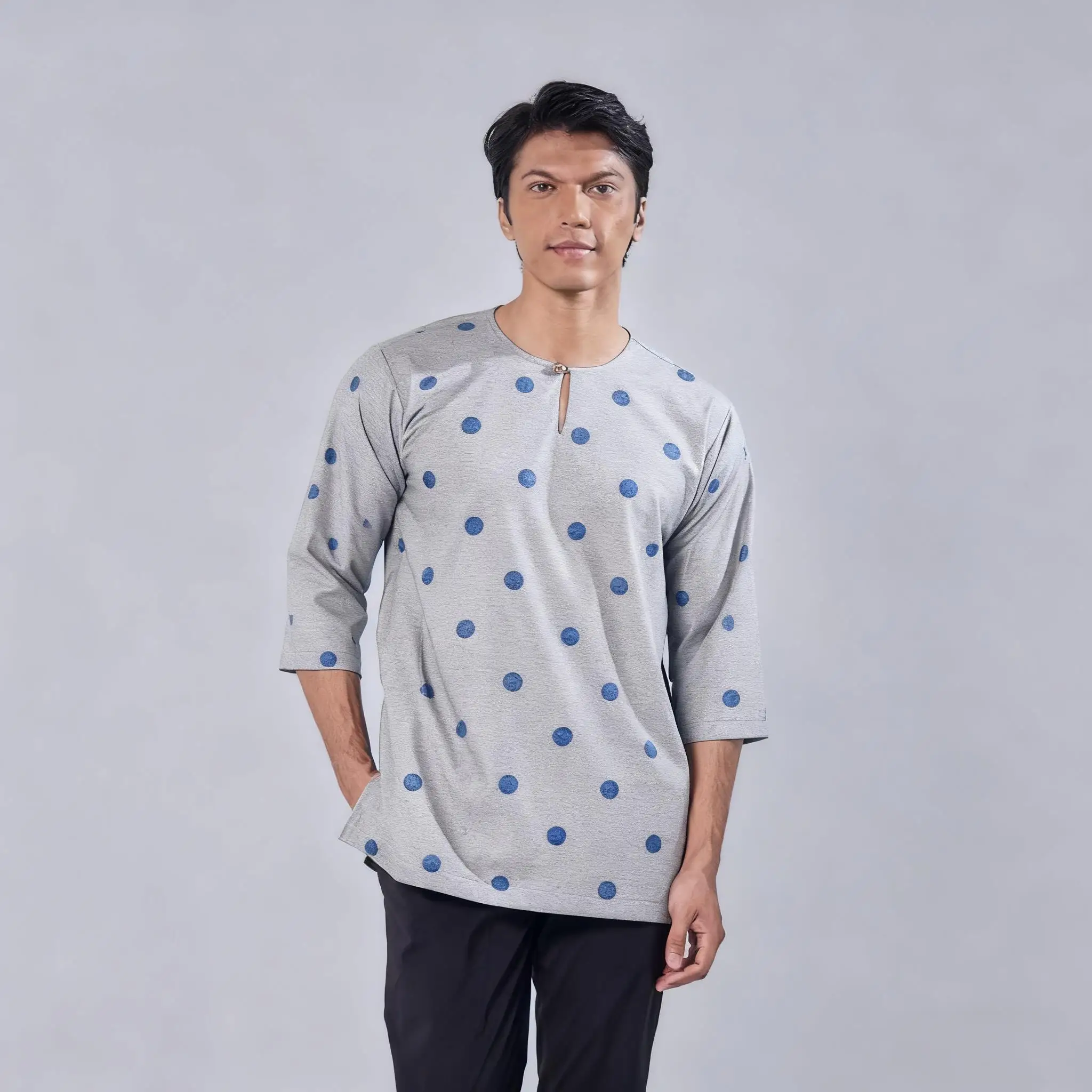 عباية رجالي ثوب عربية بأكمام قصيرة هينلي قفطان إسلامي تي شيرت عادي ملابس رجالية إسلامية عربية أومبر #6