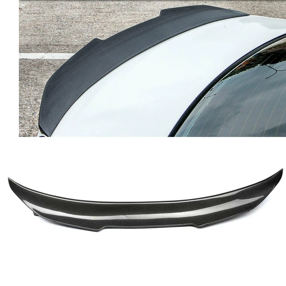 

Car Rear Spoiler Wing Trunk Flap Lip Decklid Splitter Trim Carbon Fiber PSM Style For BMW F82 M4 2 Door Coupe Model 2015-2020