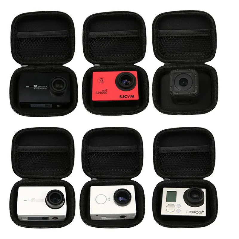 10-50PCS Portable Mini Box Xiaoyi Bag Sport Camera Waterproof Case For XiaoYi 4K Gopro Hero 9 8 7 6 5 4 SJCAM Sj4000 Accessories