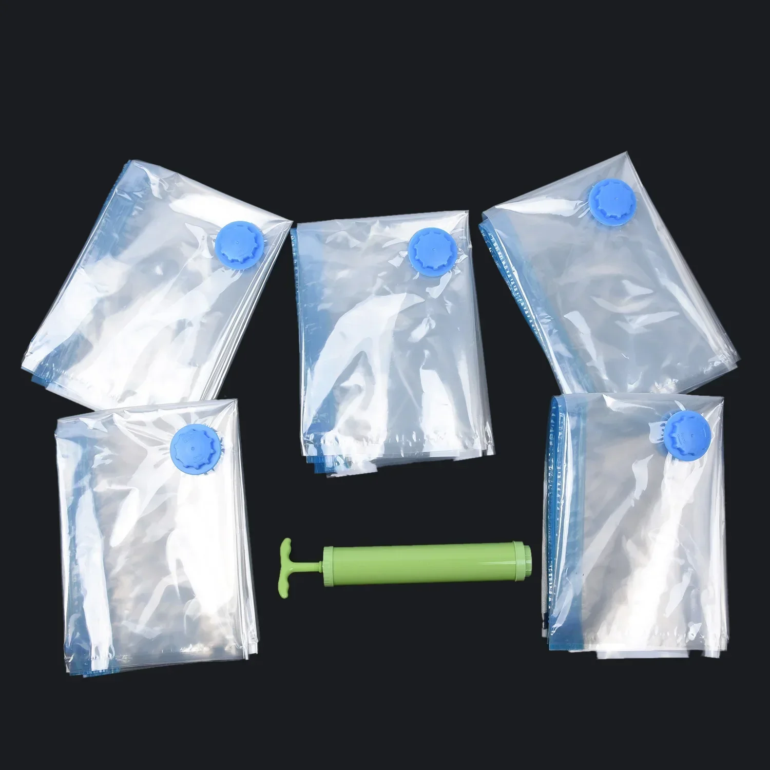 Manual Pump Transparent Travel Compressed Bag Packing Bag Store Blankets Duvets Quilts Curtains Pillows 70*50cm