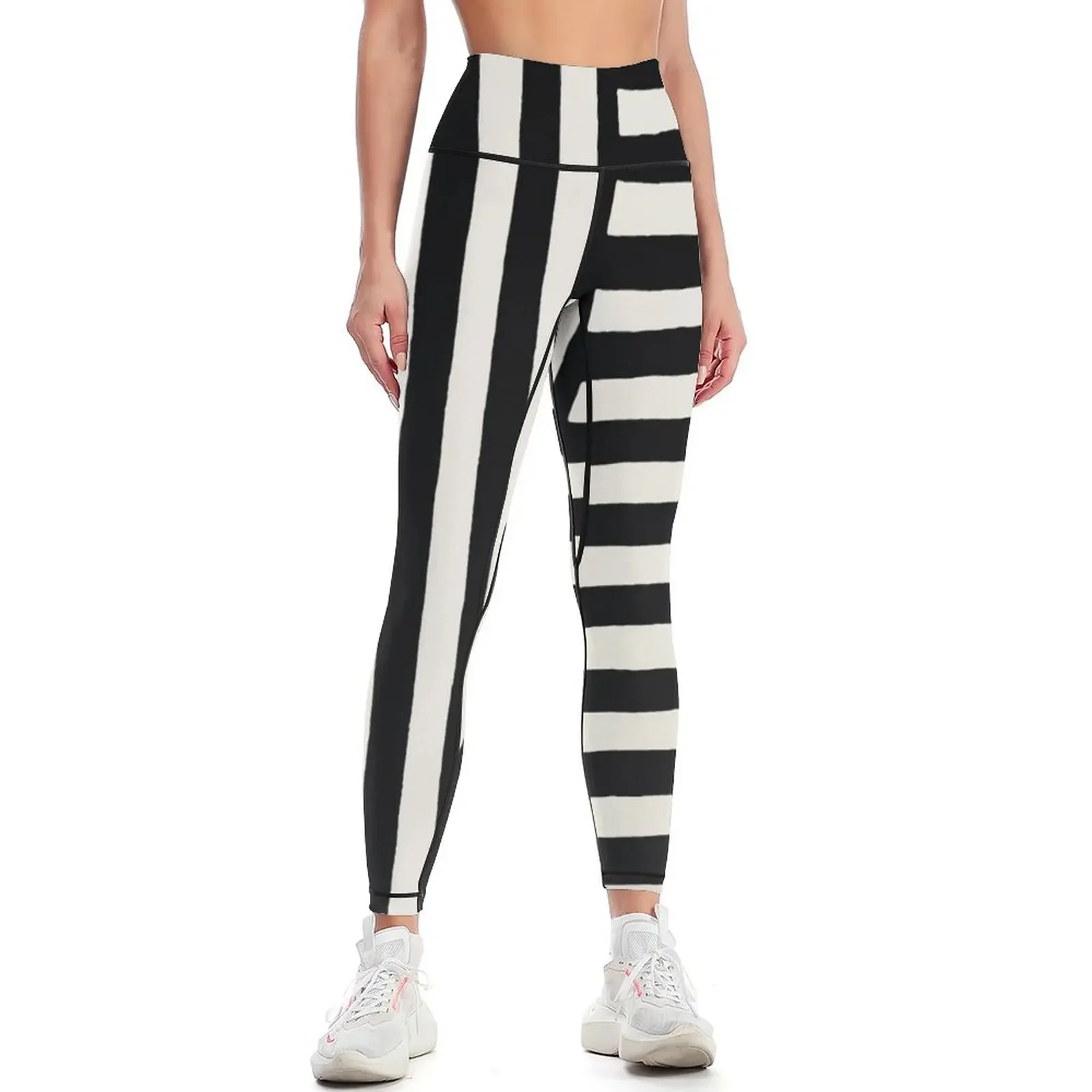 

Random Black Stripes Pattern Leggings gym womans sports shirts gym Womens Leggings