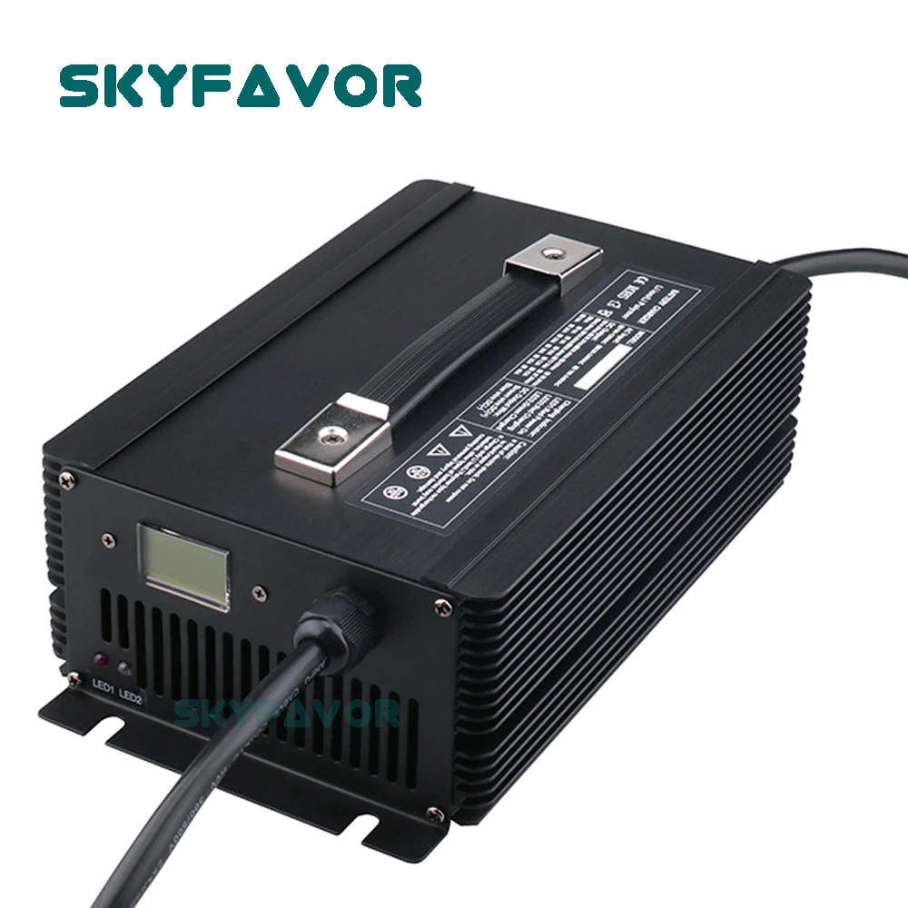 Profession elle benutzer definierte 72v 20a Batterie ladegerät automatische Lithium-Li-Ionen-Lifepo4-Blei-Säure-Batterie schnelles 72-V-Ladegerät mit LED-Display