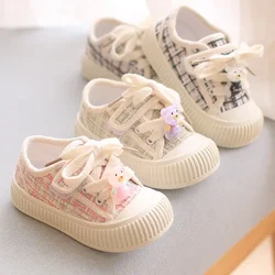 Spring Autumn Fashion Kids Canvas Shoes Casual Sport Boys Girls Sneakers Shoes Soft Rubber Sole Flat Children Canvas Shoes 21-26