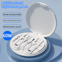 Multi USB Type C to C 60W Charging Adapter Cable Kit Box USB C to Lighting Conversion Set USB & Type C to Micro/Type C/Lighting