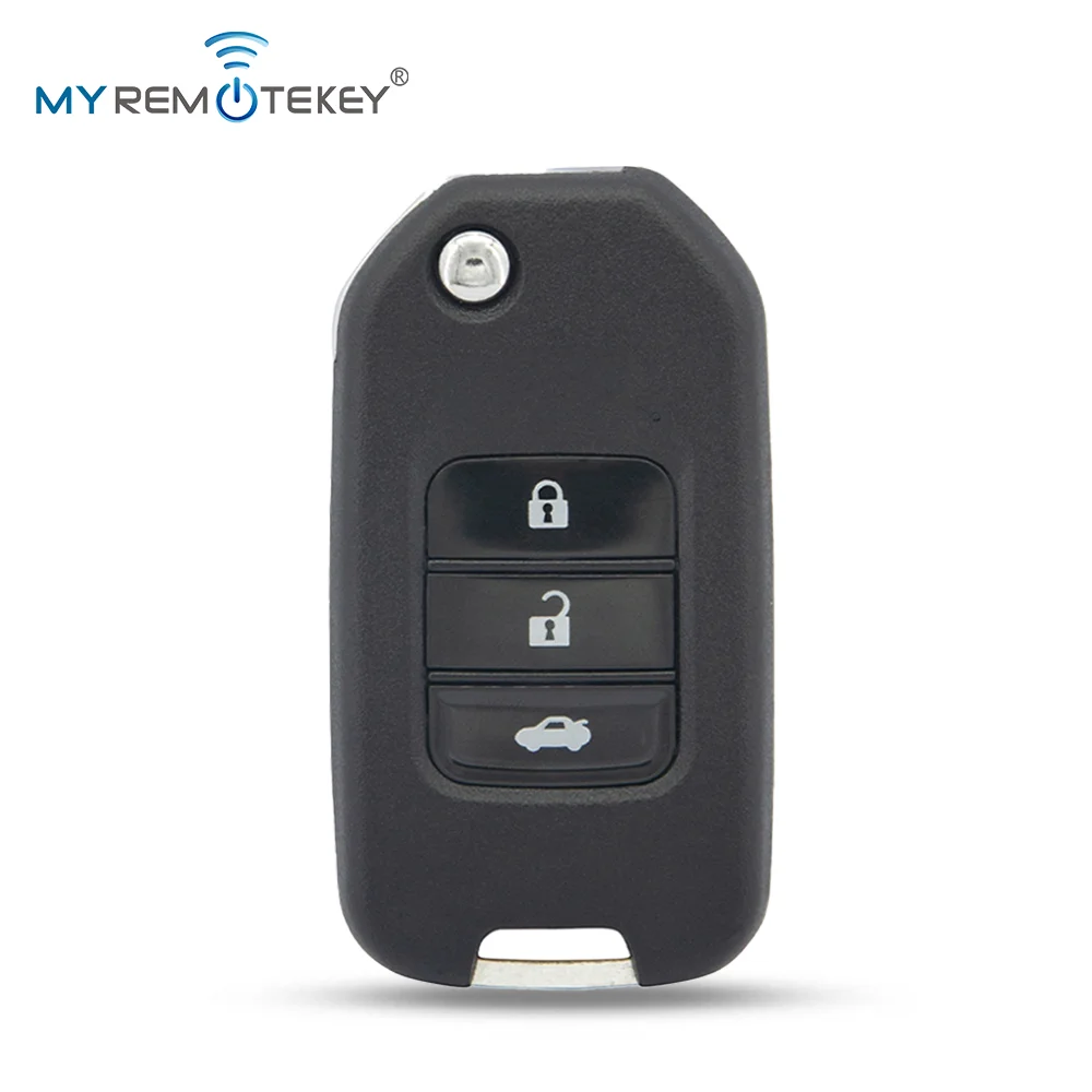 MYREMOTEKEY Flip remote key 434Mhz FSK ID47-Hitag 3-PCF7961 for Honda Civic HR-V CR-V Accord Jade Crider Odyssey