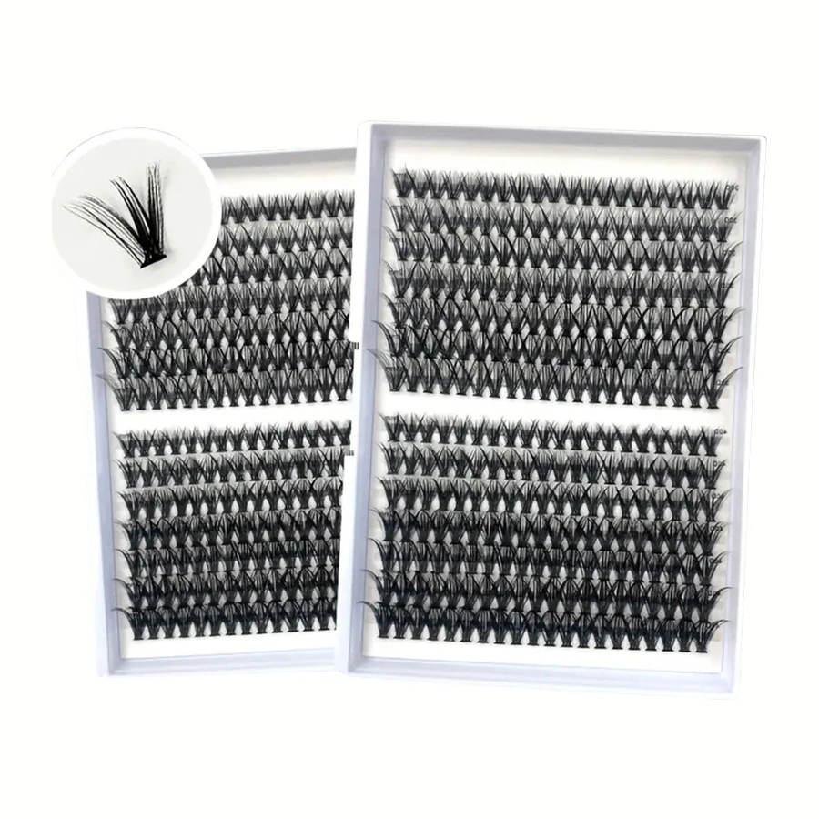 280 클러스터 혼합 천연 속눈썹 연장 3D 풍성한 개인 속눈썹 클러스터 메이크업 도구, 쉽게 눈매를 돋보이게 합니다