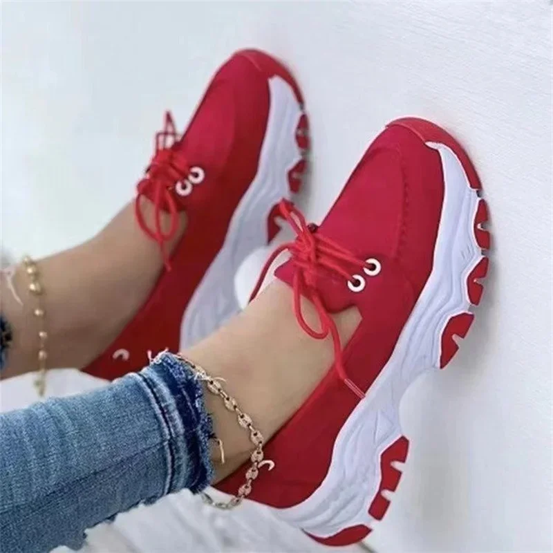 Women Platform Casual Breathable Sport Sneakers Design Woman Vulcanized Shoes Fashion Tennis Female Footwear Zapatillas Mujer