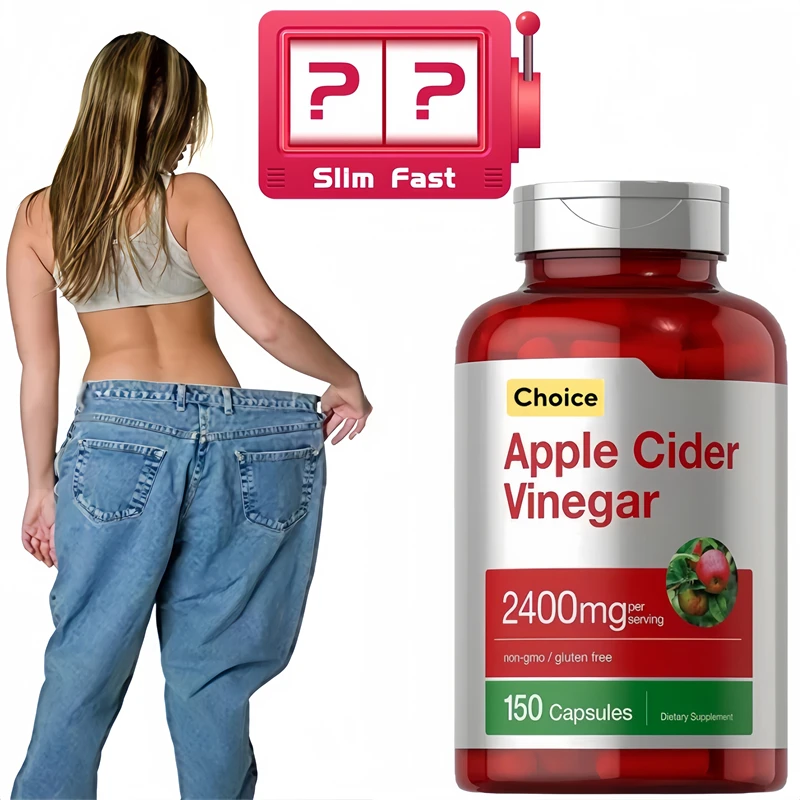 2400 ملغ كبسولات نباتية لخل التفاح كيتو كبح كرافينج شكل الجسم إدارة الوزن التمثيل الغذائي وإزالة السموم Glp -1